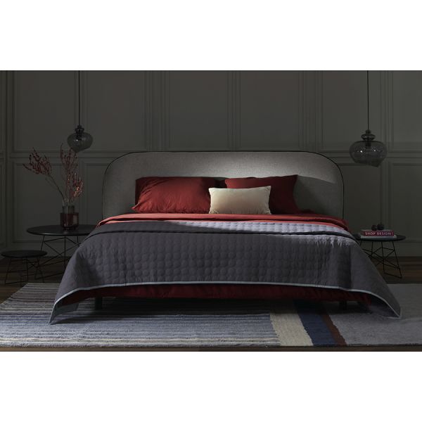 Простыня на резинке изо льна и хлопка цвета копченой паприки из коллекции essential, 180х200х30 см Tkano