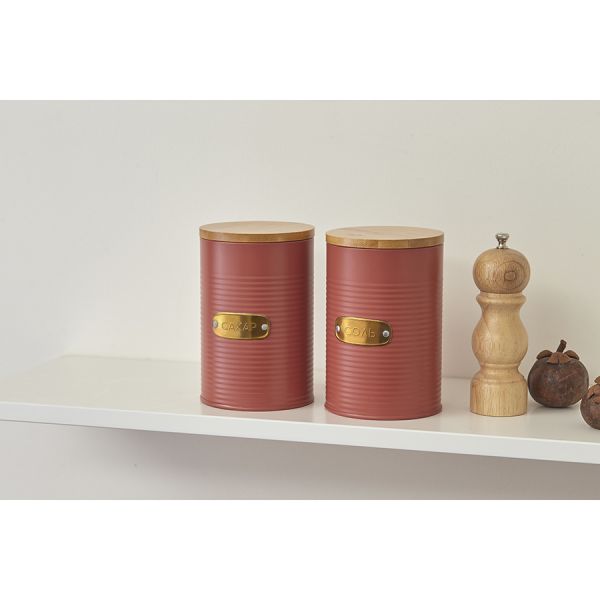 Банка для хранения соли irmel 1.3 л, терракота Smart Solutions