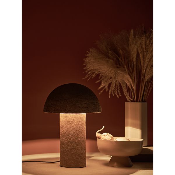 Лампа настольная texture sleek, D32х42 см, бежевая Bergenson Bjorn