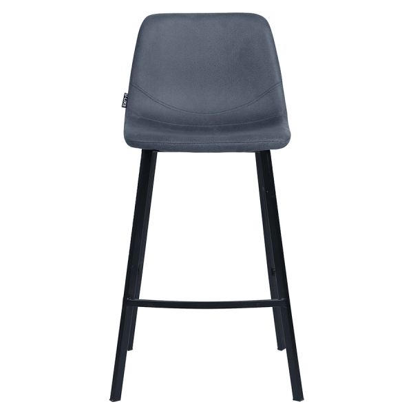 Стул полубарный hugh экокожа темно-серый