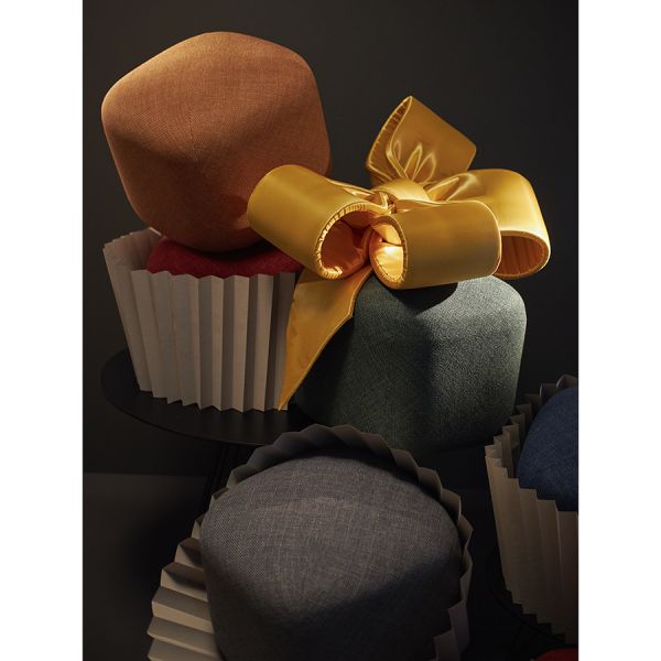 Пуф troffel, темно-зеленый Latitude