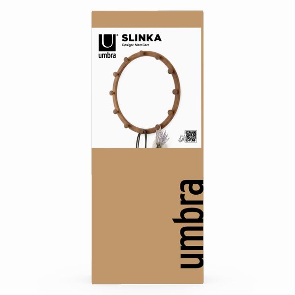 Вешалка настенная slinka, орех Umbra