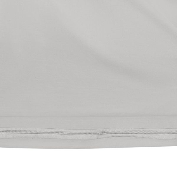 Комплект постельного белья серого цвета из органического стираного хлопка из коллекции essential