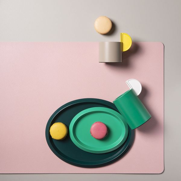 Подстановочная прямоугольная салфетка из натуральной кожи 45х35 см rosewater Skinnatur