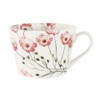 Кружка 480 мл, фарфор, белая, Лютик, Magic flowers ANNA LAFARG