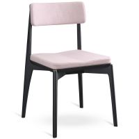 Стул aska рогожка черный/розовый Latitude