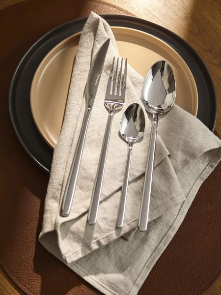 Набор столовых приборов pure на 6 персон, 24 предмета, серебристые глянцевые Liberty Jones