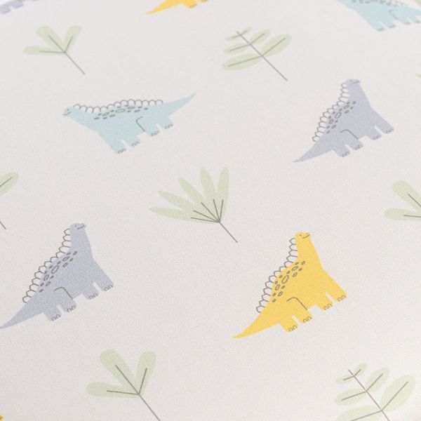 Простыня овальная на резинке из сатина с принтом dinosauria world из коллекции tiny world 75х125х20 см