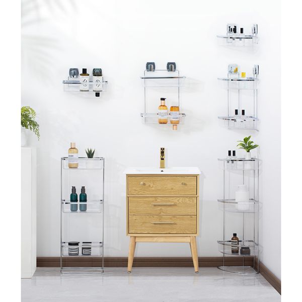 Полка для душа настенная siv хром Bergenson Bjorn