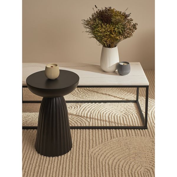 Свеча ароматическая vetiver & black cypress из коллекции edge, синий, 30 ч Tkano