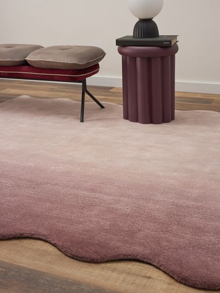 Ковер из шерсти over horizon 200x300 см цвета марсала из коллекции trendy ruffles Tkano