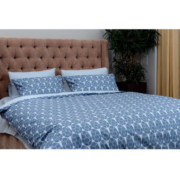 Комплект постельного белья из перкаля с принтом 'Хвойное настроение' из коллекции russian north, 150х200 см Tkano