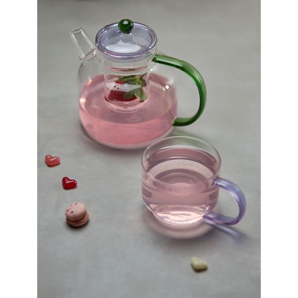 Набор кружек orb 400 мл, прозрачные/фиолетовые, 2 шт Liberty Jones