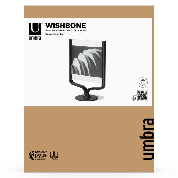 Фоторамка wishbone, 18х25 см, черная Umbra