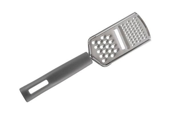 Терка 24 см, 3 в 1, крупная/мелкая/для слайсов, с ручкой, сталь/пластик, графитовая, Multi ANNA LAFARG
