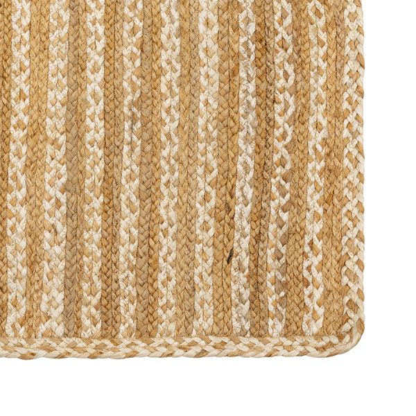 Ковер из джута бежевого цвета в полоску из коллекции ethnic, 160х230 см Tkano