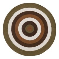 Ковер из хлопка target коричневого цвета из коллекции ethnic, D120 см Tkano