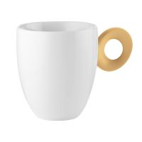 Кружка everyday 250 мл, белая/желтая Guzzini