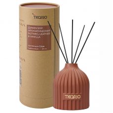 Диффузор ароматический nutmeg, leather & vanilla из коллекции edge, 200 мл, терракотовый Tkano