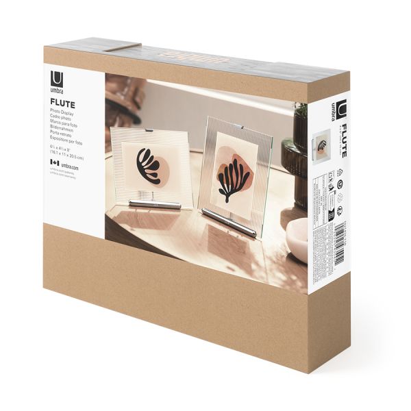 Фоторамка flute, 16х20 см, хром Umbra