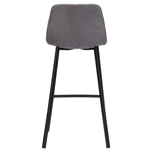 Стул полубарный hugh экокожа темно-серый