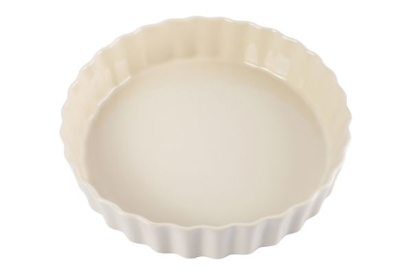 Форма для запекания 25 см круглая, бежевая, Ребристый край, Bagel ANNA LAFARG
