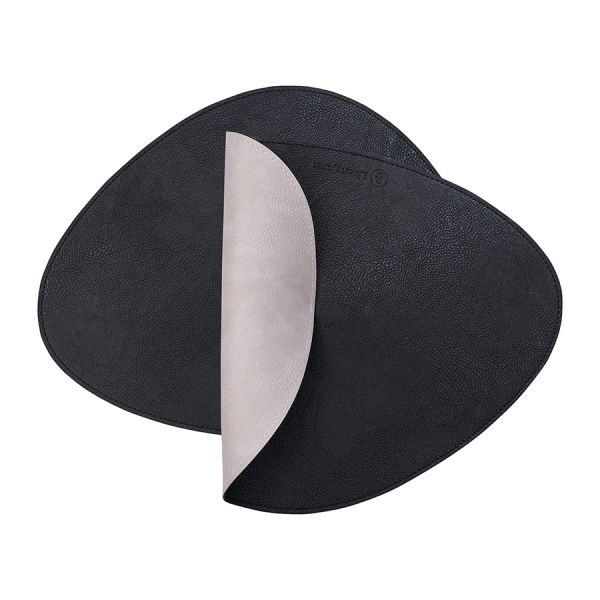 Набор из 4-х двухсторонних сервировочных салфеток drop, 33х41 см, черный/светло-серый Liberty Jones