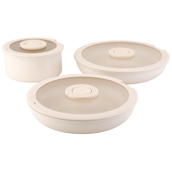 Набор посуды для приготовления со съемной ручкой smart ceramic, 7 предметов, цвета топленого молока Smart Solutions
