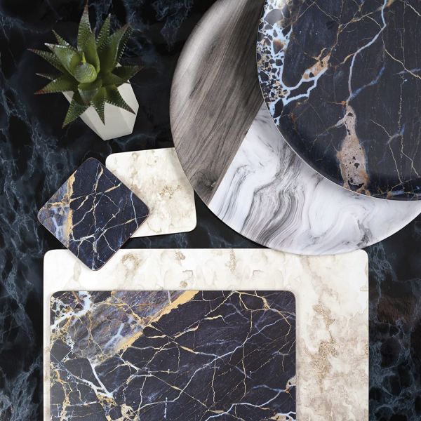 Набор из 4 подставок Grey Marble 40x29 KITCHEN CRAFT 