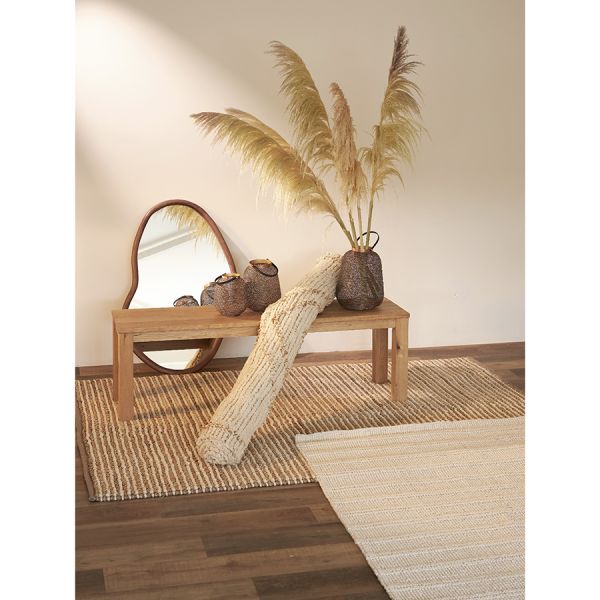 Ковер из джута и шерсти delhi из коллекции ethnic 70x160 см Tkano