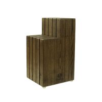 Подставка дубовая под 8 ножей, темно-коричневый, ДРБ-952/2, UNECA