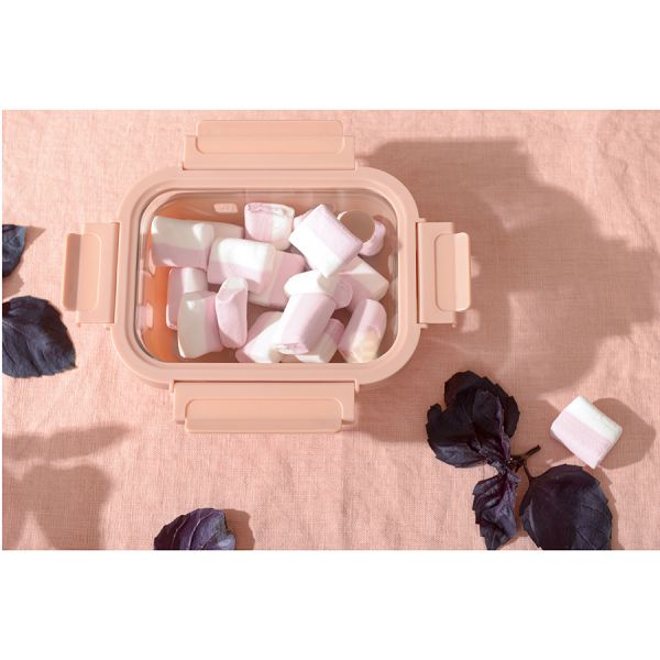 Контейнер для запекания, хранения и переноски продуктов в чехле, 370 мл, бежевый Smart Solutions