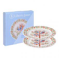 Набор тарелок owl из коллекции birds of paradise в подарочной упаковке, 21 см, 2 шт Liberty Jones