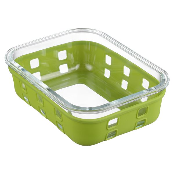 Контейнер для запекания, хранения и переноски продуктов в чехле, 1050 мл, зеленый Smart Solutions