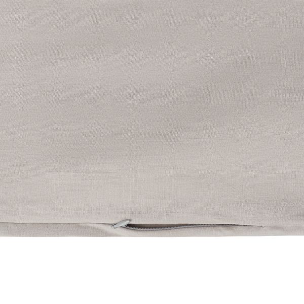 Комплект постельного белья изо льна и хлопка серо-бежевого цвета из коллекции essential, 200х220 см Tkano