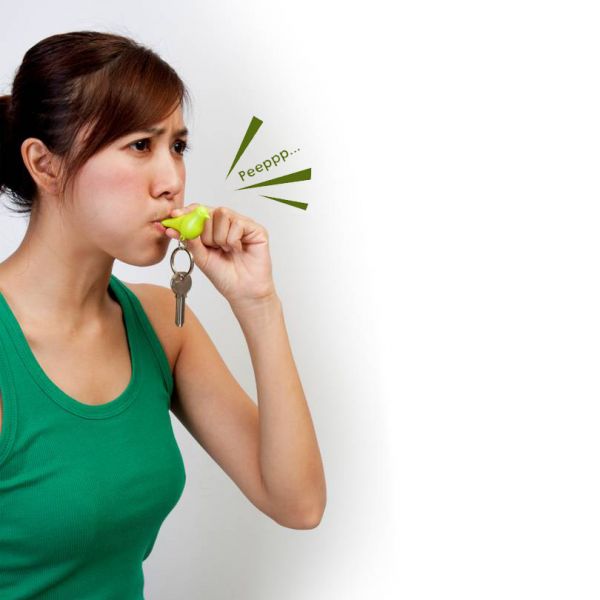 Держатель+брелок для ключей Sparrow белый-зеленый