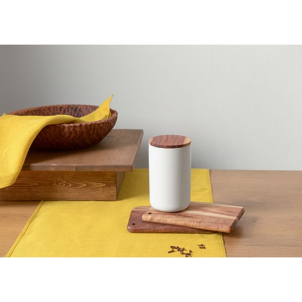 Банка для хранения керамическая smart solutions 750 мл белая