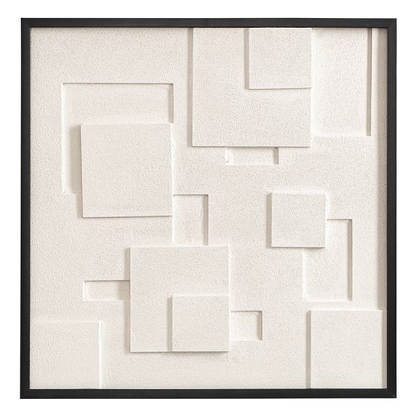 Панно декоративное с эффектом 3d minimalism, 60х60 см, бежевый Bergenson Bjorn