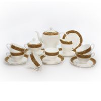 Чайный сервиз АККУ Триумф из костяного фарфора на 6 персон 15 предметов