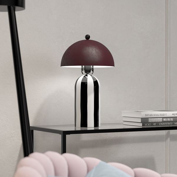 Светильник настольный anniken, D25х38 см, черный/белый/сливовый Bergenson Bjorn
