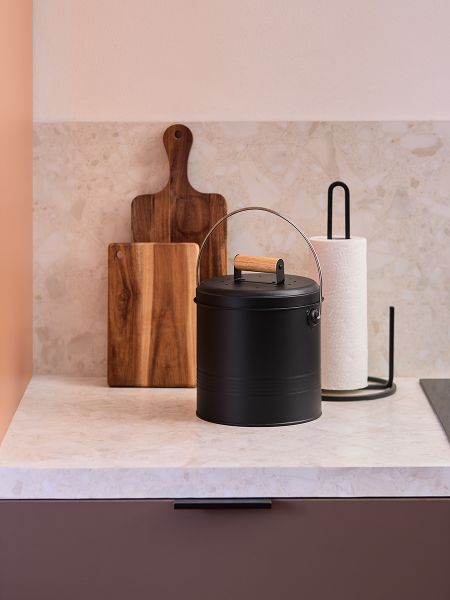 Контейнер для пищевых отходов с фильтром irmel, 3.5 л, графит Smart Solutions