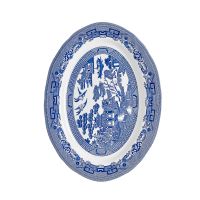 Овальная тарелка 35,5 см, BLUE WILLOW GRACE by TUDOR ENGLAND