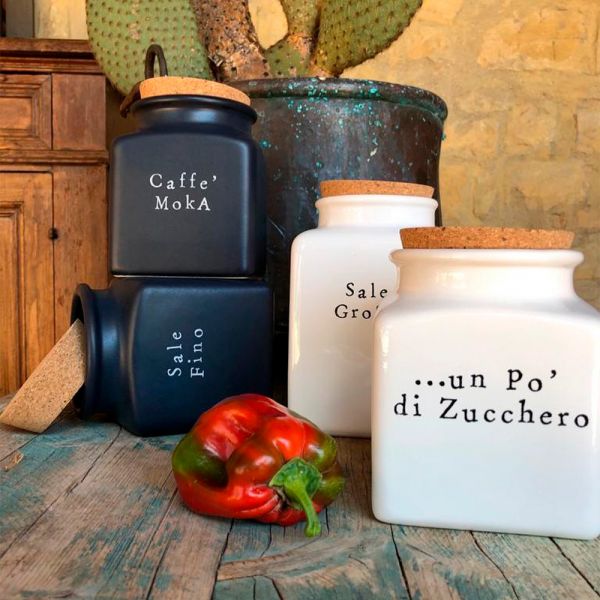 Ёмкость для кофе с крышкой Nero Easy 14.5 см, Nuova Cer, 9064/3-EAB