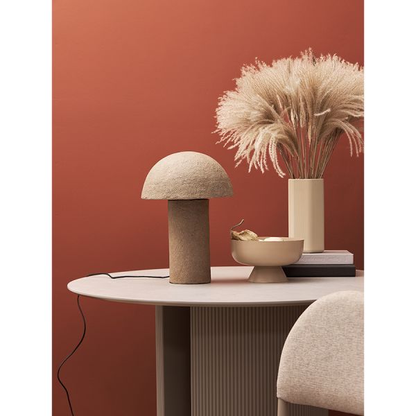 Лампа настольная texture sleek, D32х42 см, бежевая Bergenson Bjorn