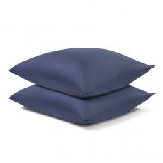 Набор из двух наволочек из сатина темно-синего цвета из коллекции essential 70х70 см
