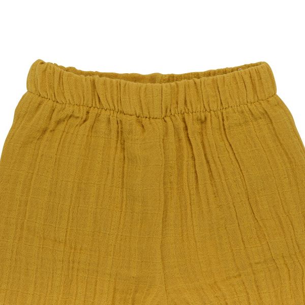 Шорты из хлопкового муслина горчичного цвета из коллекции essential 3-4y