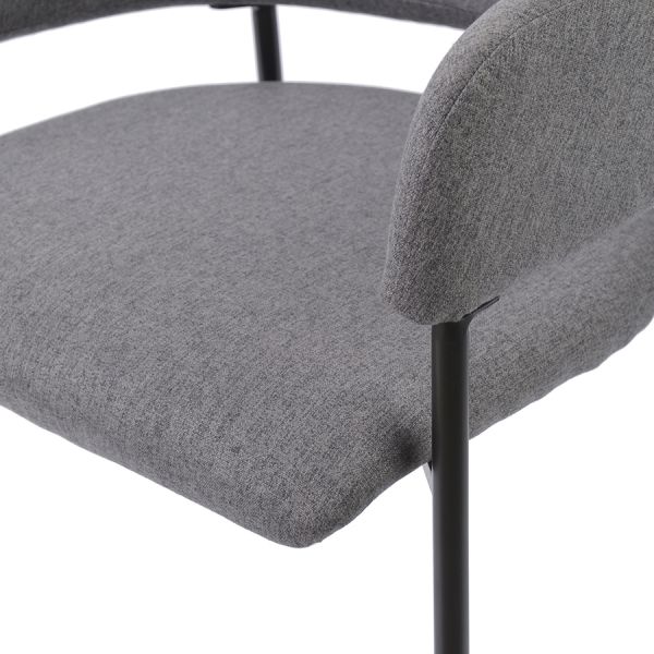 Кресло berg wendy 54х53х82,5 см темно-серое