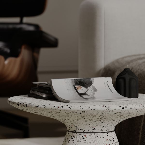 Столик журнальный bayn, D60 см, белый Bergenson Bjorn