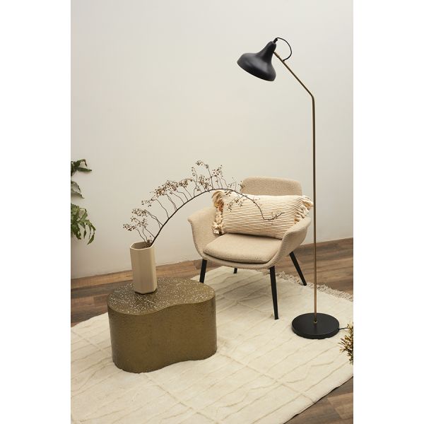 Торшер enkel sand 165 см золотистый/черный Bergenson Bjorn