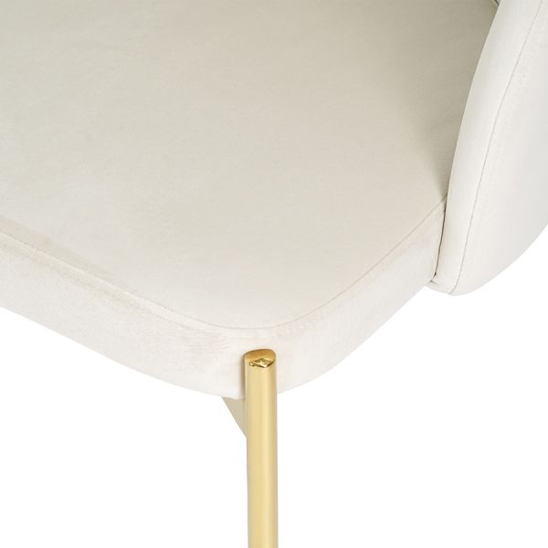 Стул shelly, велюр, молочный Bergenson Bjorn